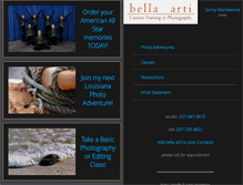 Tablet Screenshot of bellaarti.com